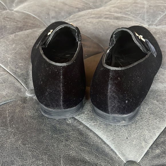 Steve Madden Deluxxe Black Velvet Loafer Shoes - Picture 5 of 5